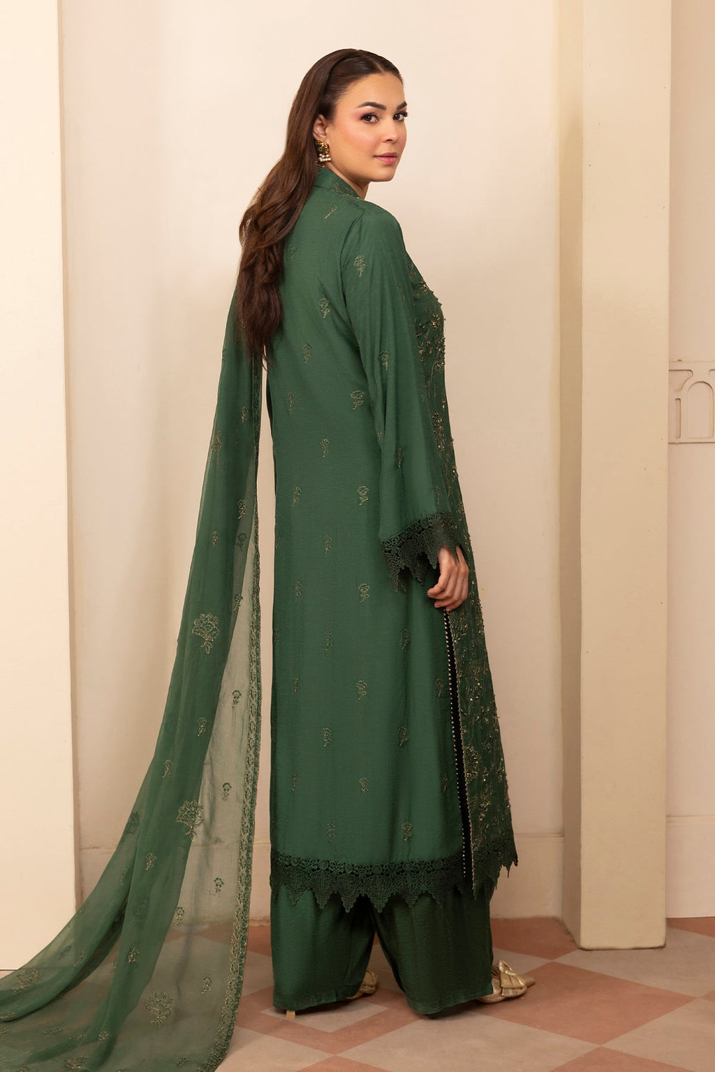 Noor E Fajar | Zaryaab EMbroidered Silk Karandi | KRS-298