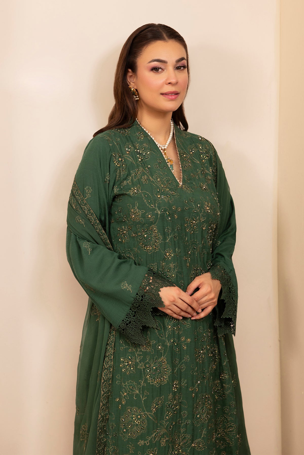 Noor E Fajar | Zaryaab EMbroidered Silk Karandi | KRS-298