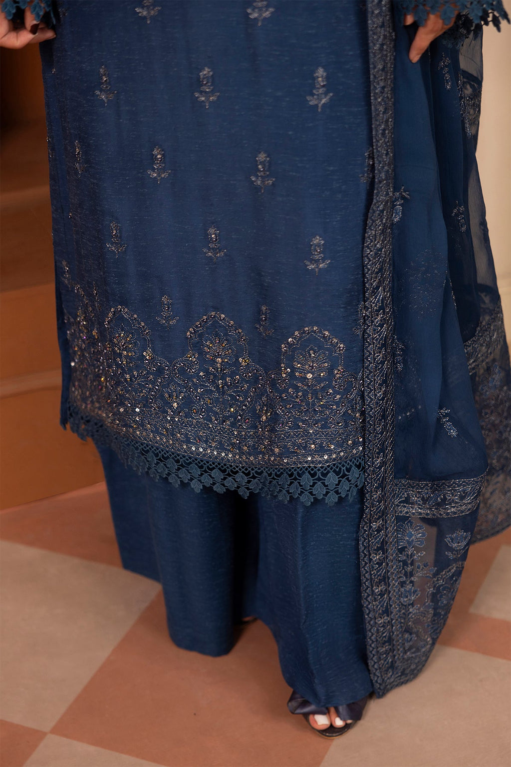Noor E Fajar | Zaryaab EMbroidered Silk Karandi | KRS-299