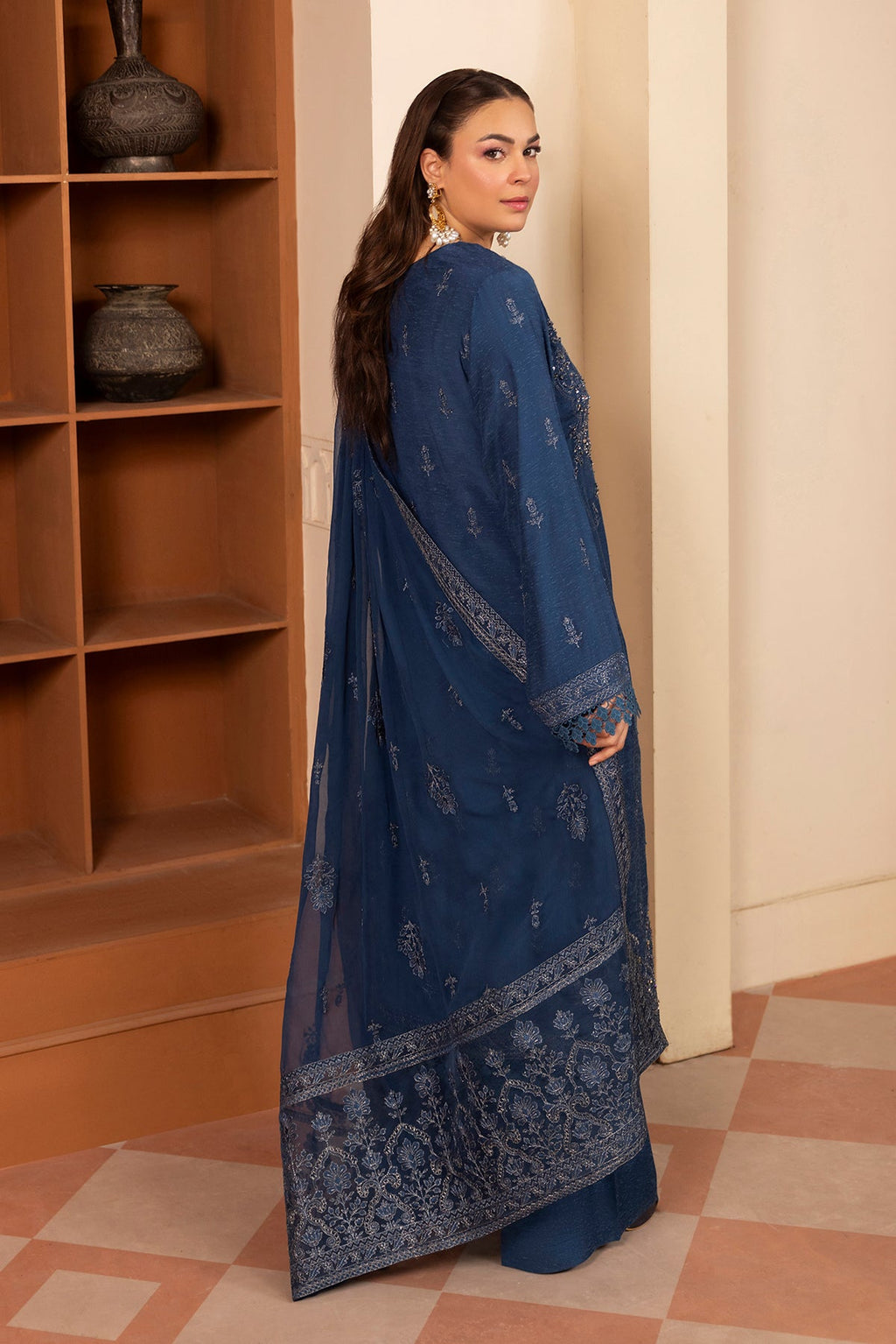 Noor E Fajar | Zaryaab EMbroidered Silk Karandi | KRS-299