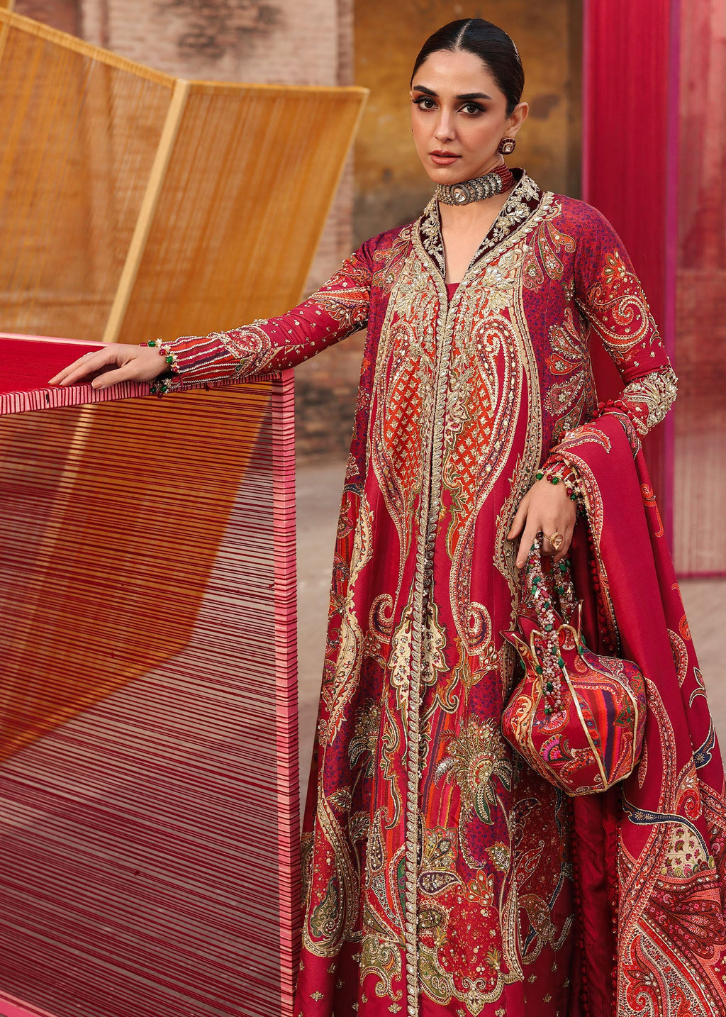 CRIMSON | FESTIVE | DAMINI