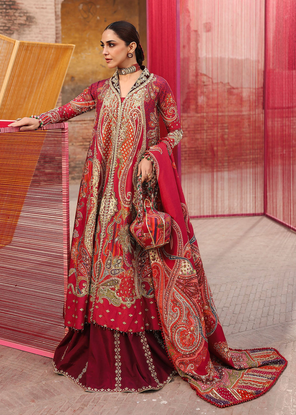 CRIMSON | FESTIVE | DAMINI