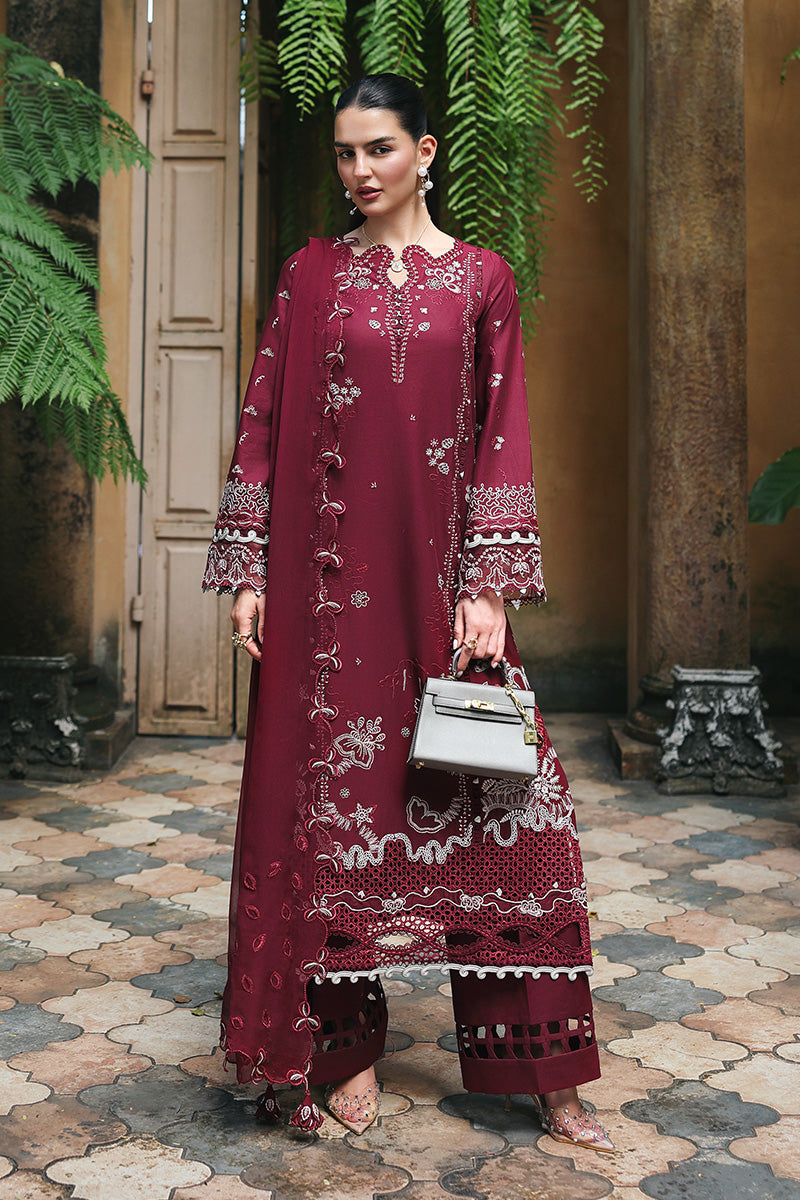 QALAMKAR | QLINE LAWN DROP 1 | GARNET