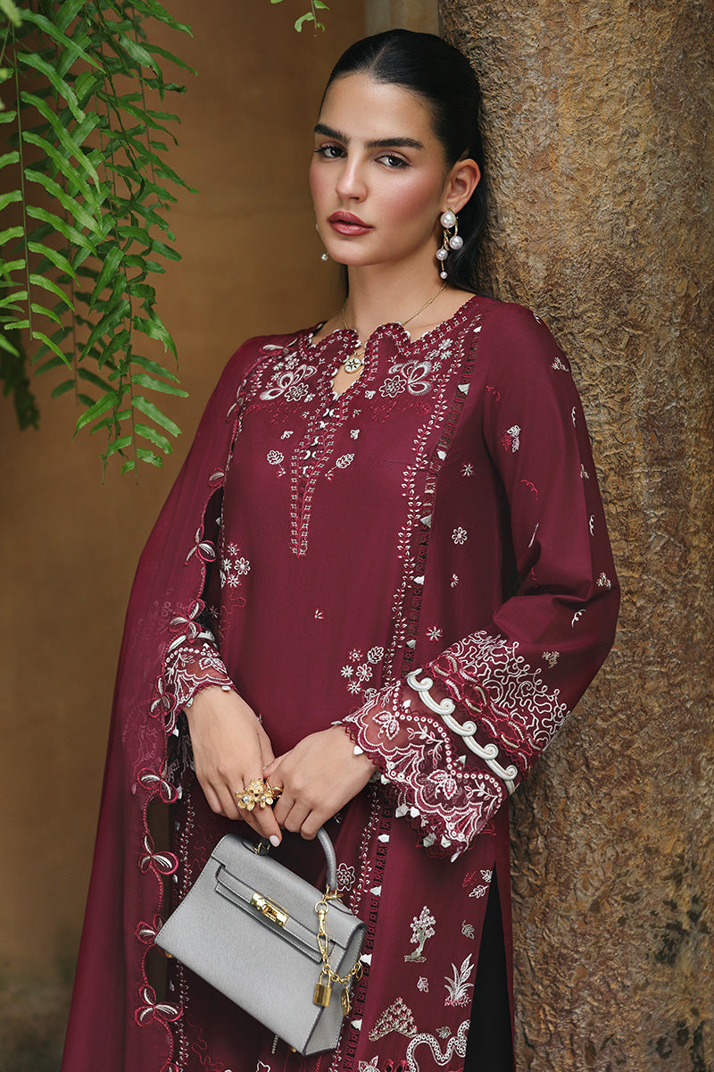 QALAMKAR | QLINE LAWN DROP 1 | GARNET