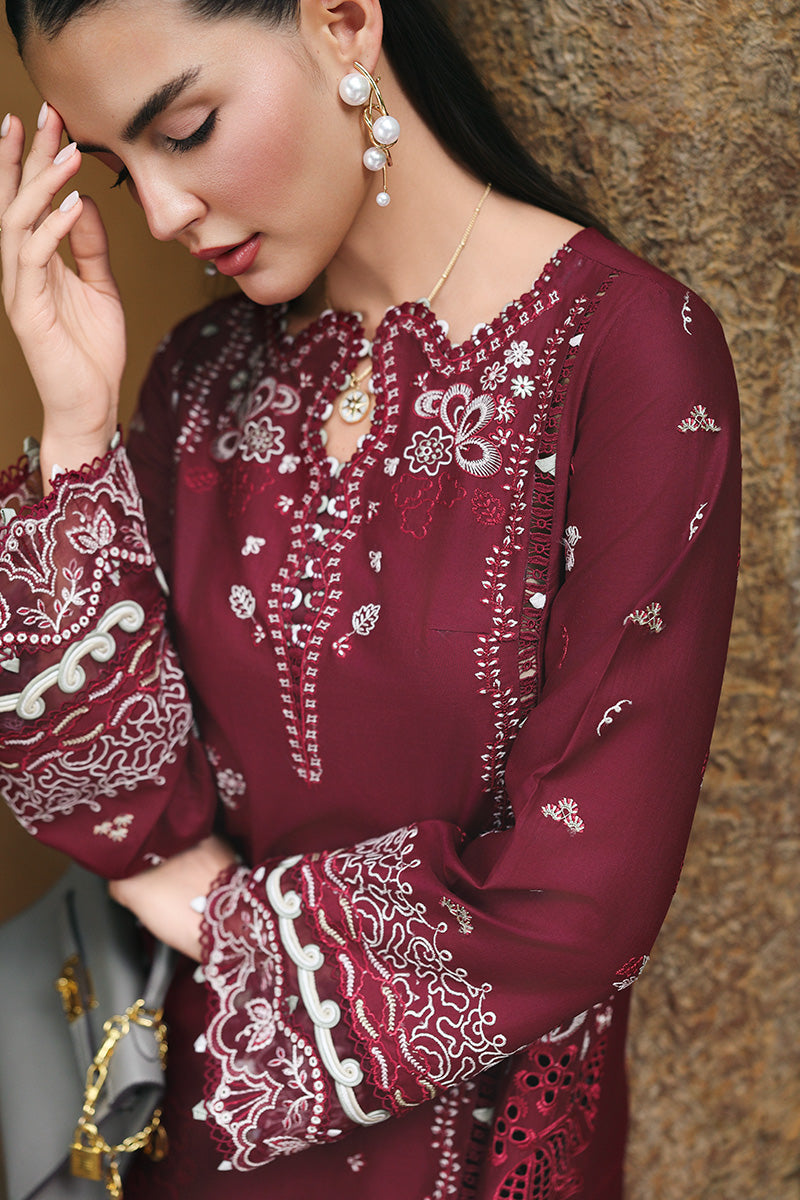 QALAMKAR | QLINE LAWN DROP 1 | GARNET