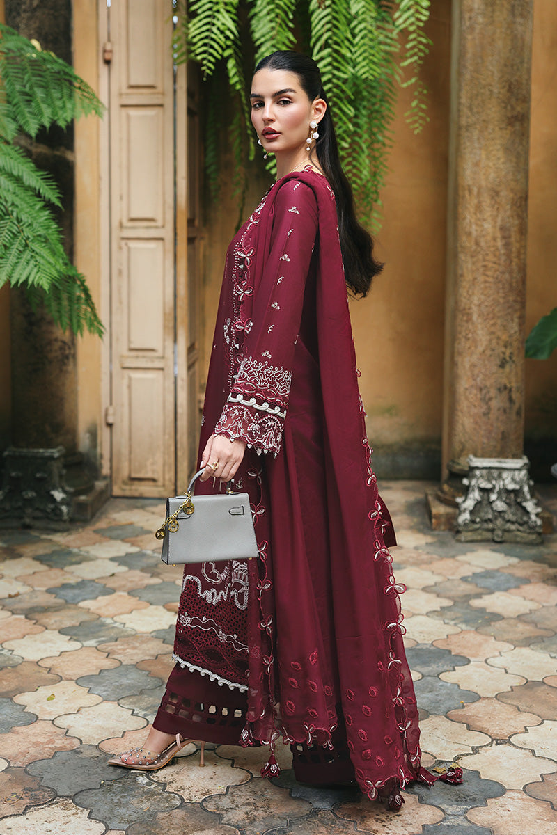 QALAMKAR | QLINE LAWN DROP 1 | GARNET