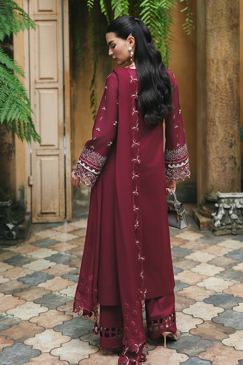 QALAMKAR | QLINE LAWN DROP 1 | GARNET