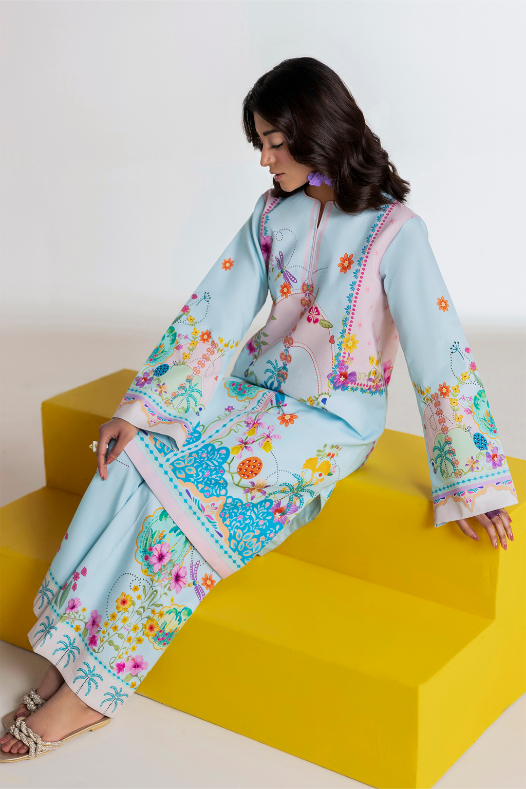 Raj Bari | Amal Summer Prints 2Pc Unstitched Cord | 04