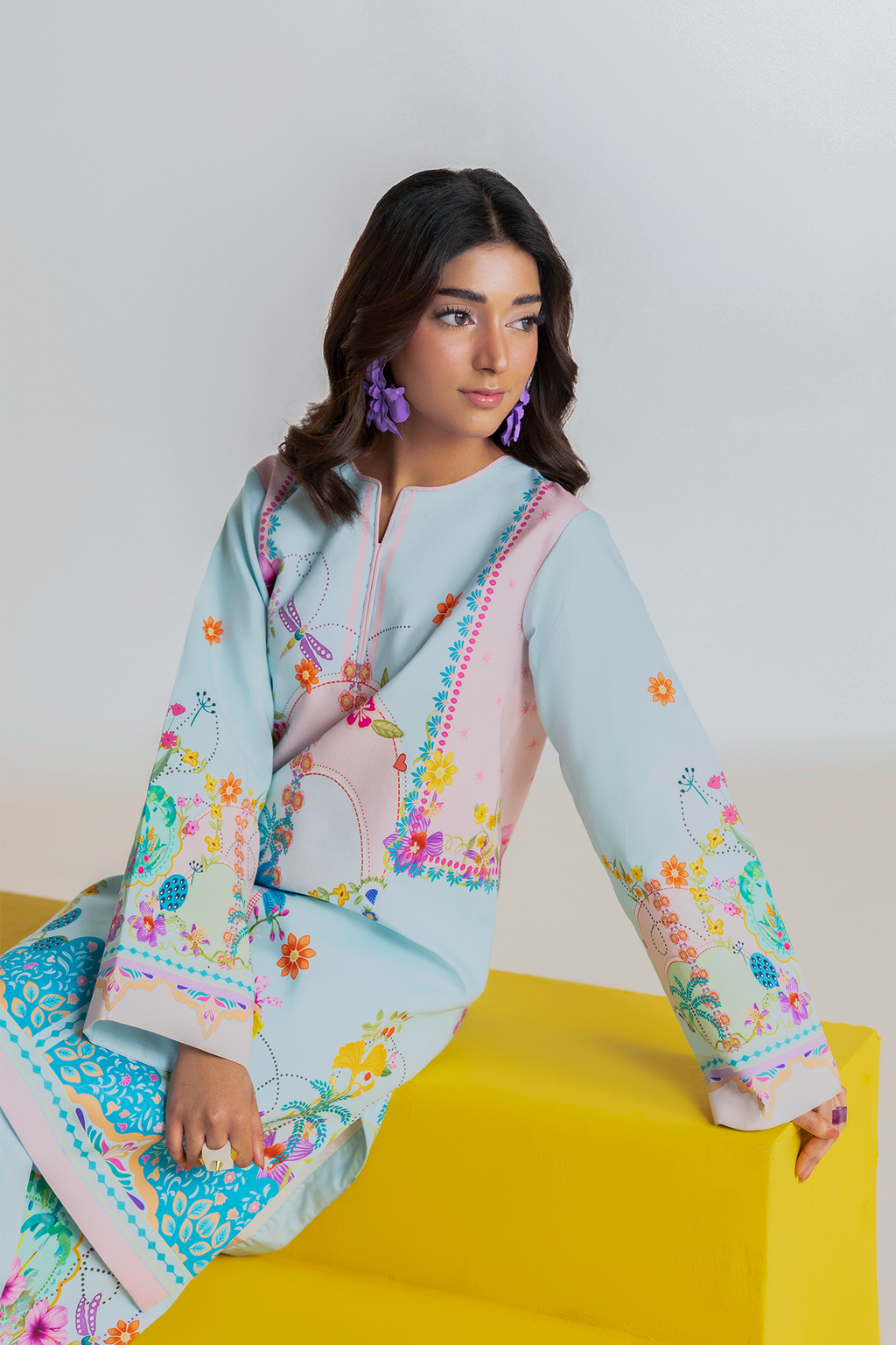 Raj Bari | Amal Summer Prints 2Pc Unstitched Cord | 04
