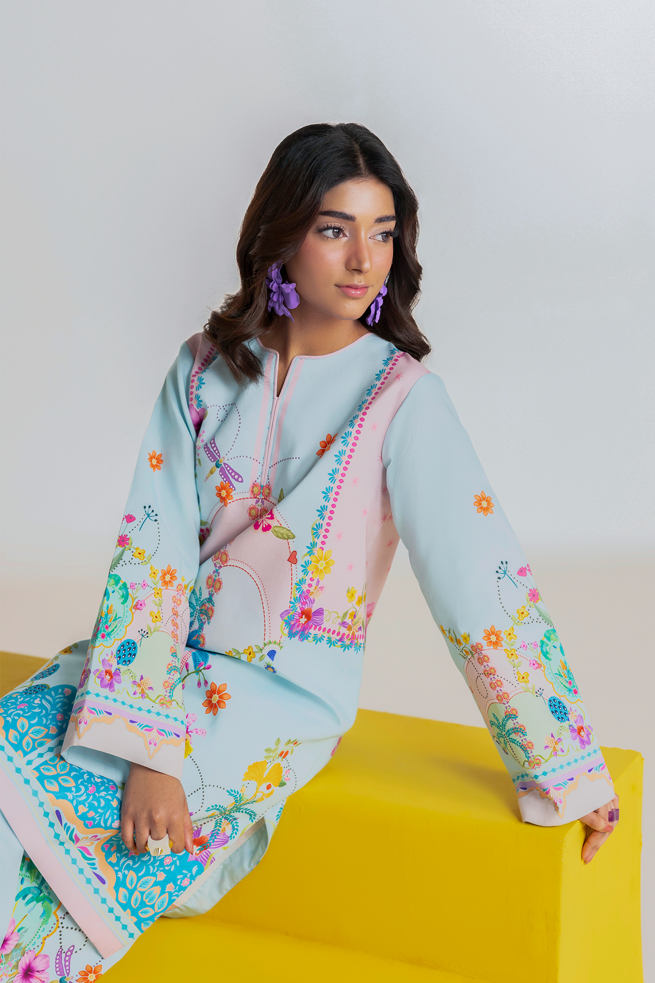 Raj Bari | Amal Summer Prints 2Pc Unstitched Cord | 04