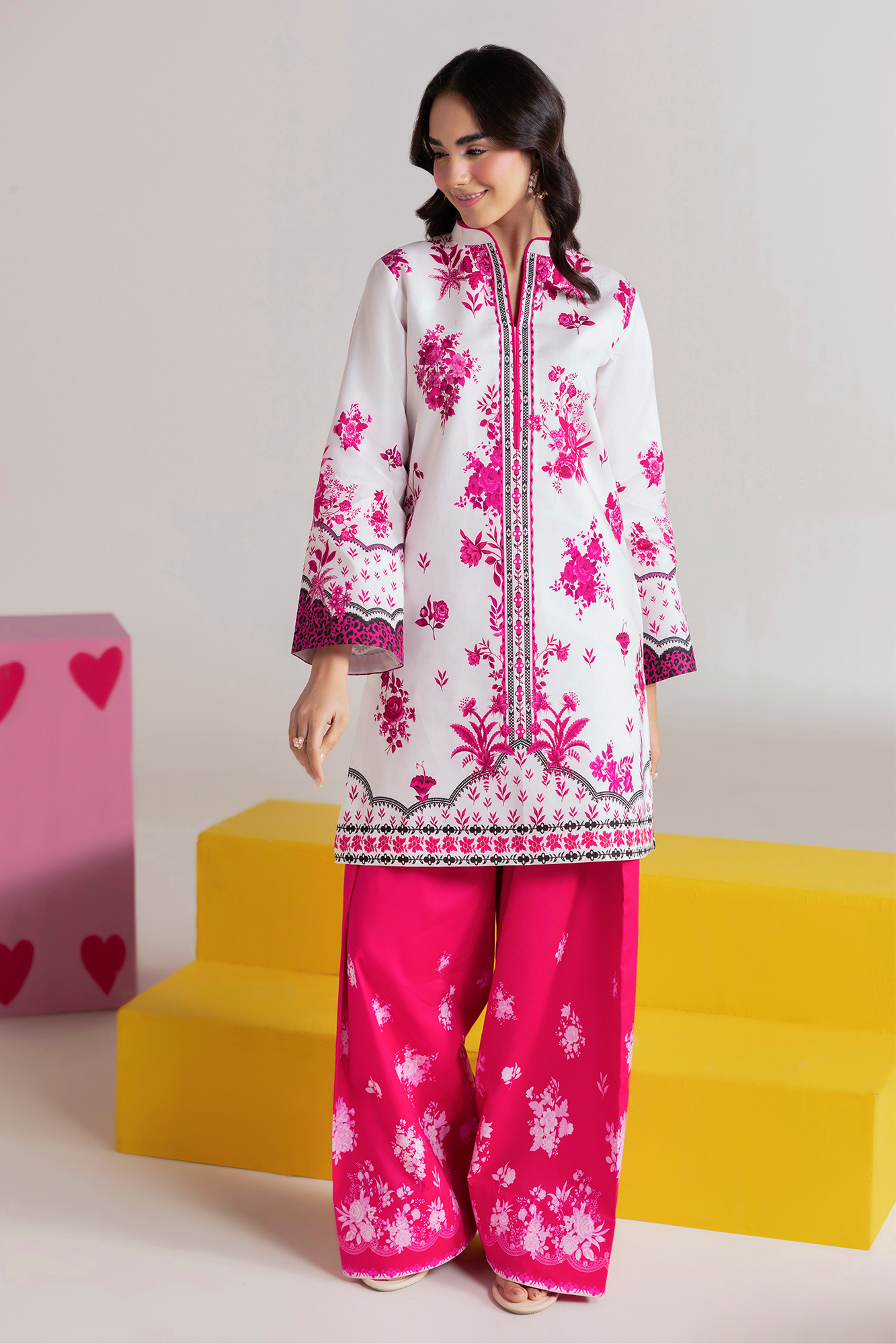 Raj Bari | Amal Summer Prints 2Pc Unstitched Cord | 01