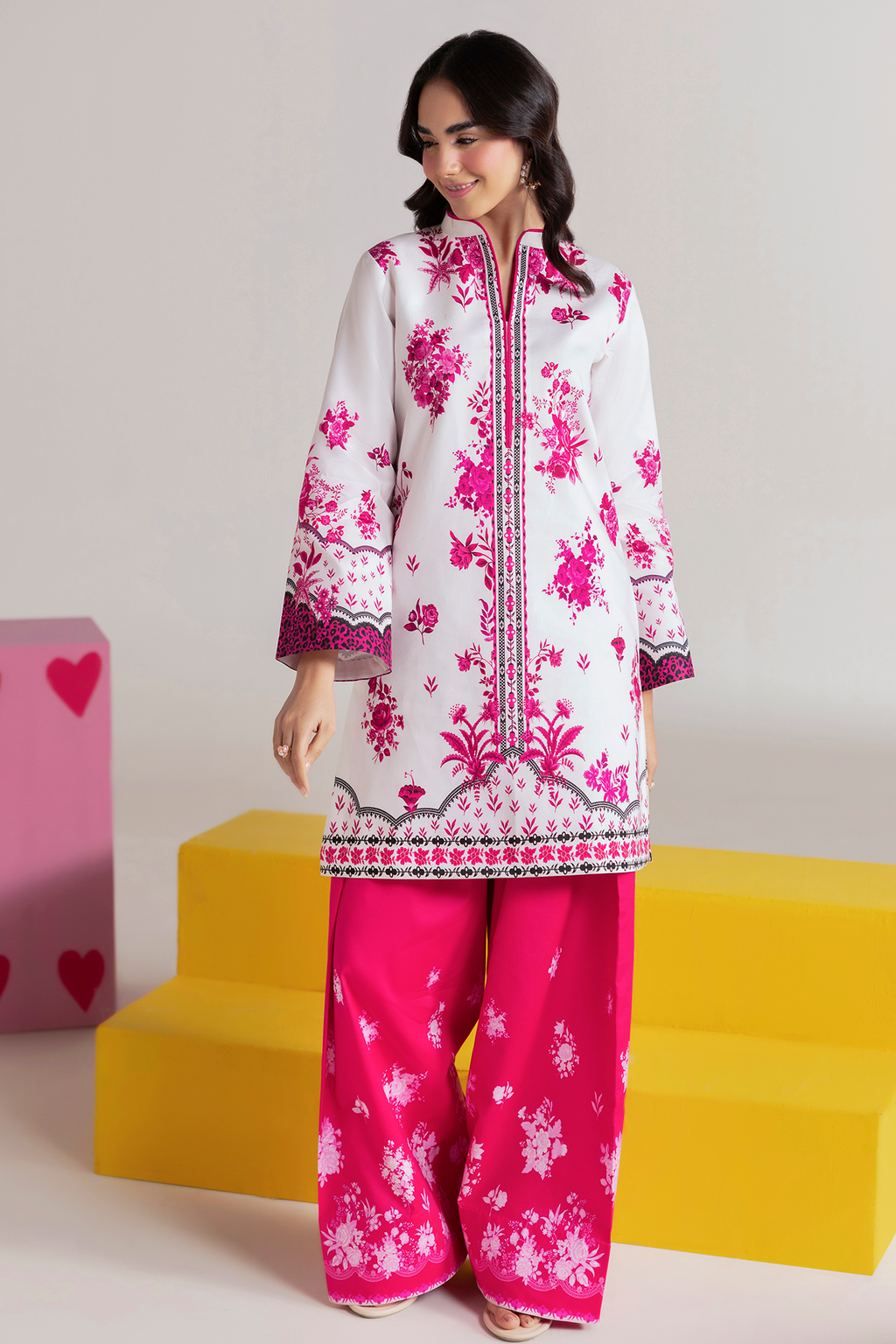 Raj Bari | Amal Summer Prints 2Pc Unstitched Cord | 01