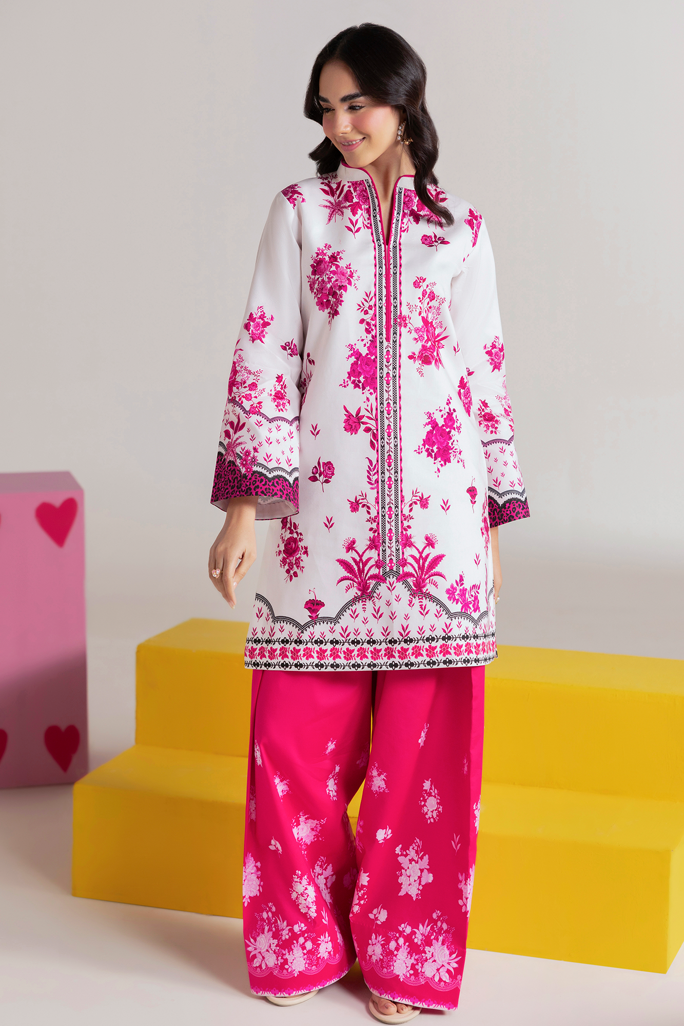 Raj Bari | Amal Summer Prints 2Pc Unstitched Cord | 01