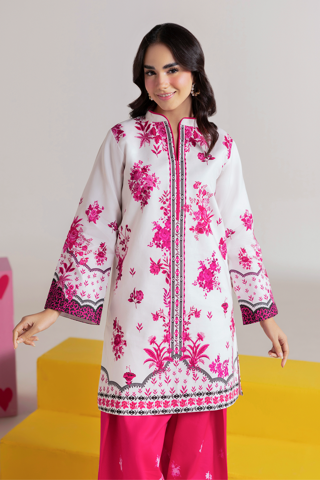 Raj Bari | Amal Summer Prints 2Pc Unstitched Cord | 01