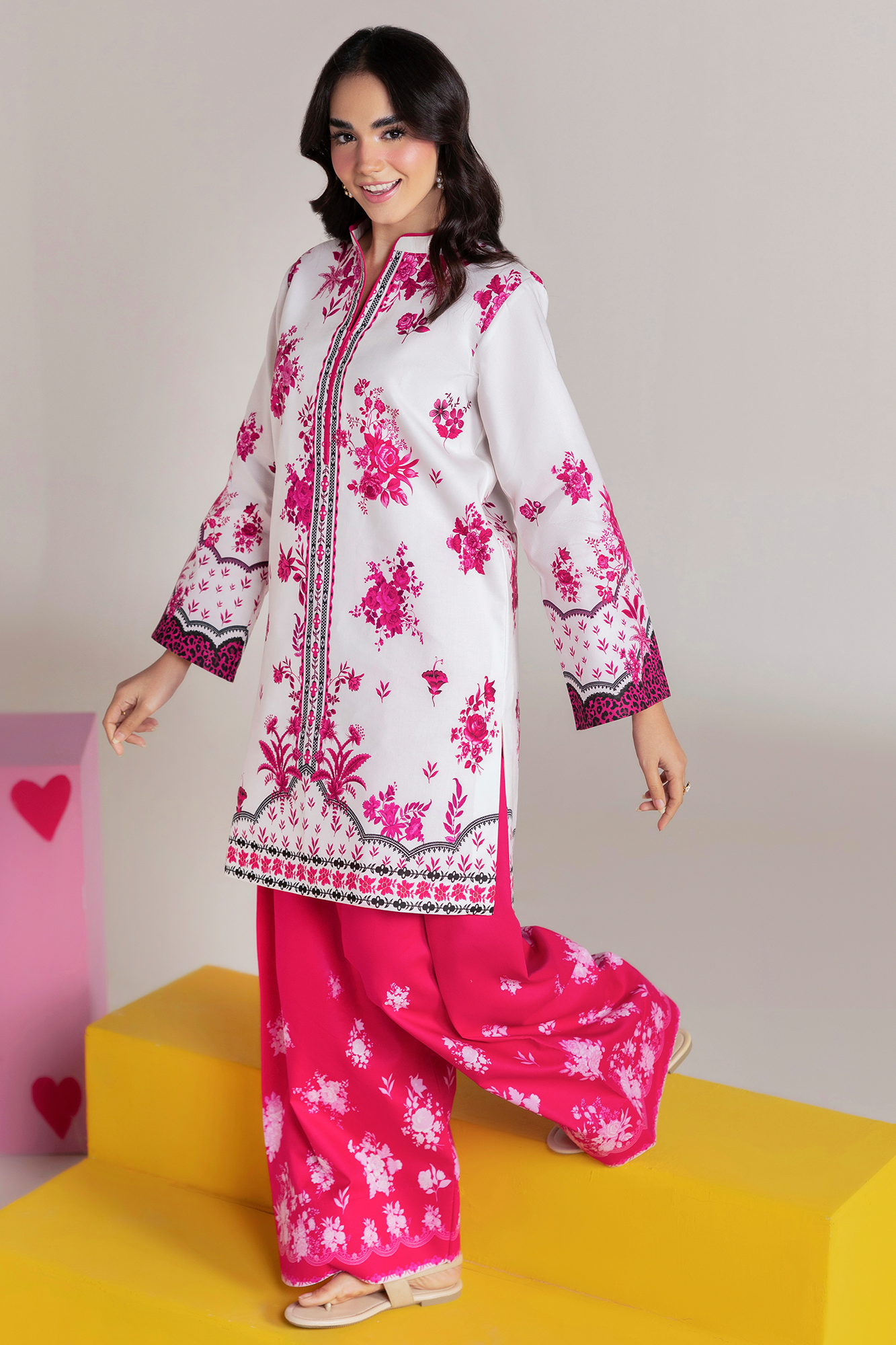 Raj Bari | Amal Summer Prints 2Pc Unstitched Cord | 01