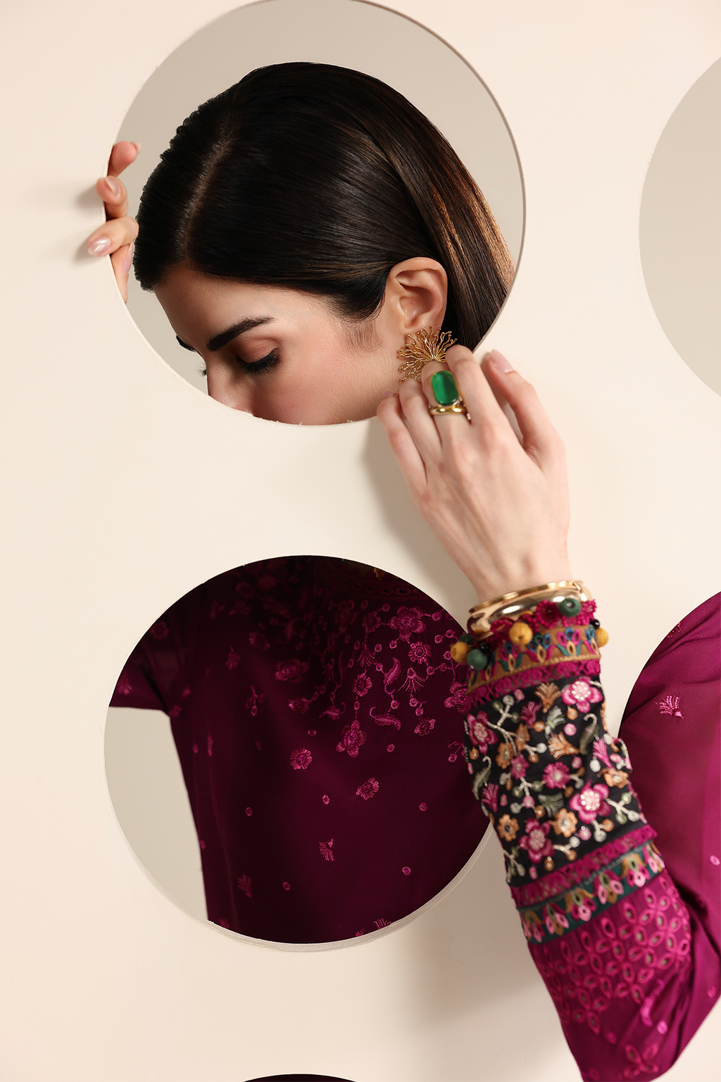 Jazmin | Iris Embroidered Lawn | IL26-D02