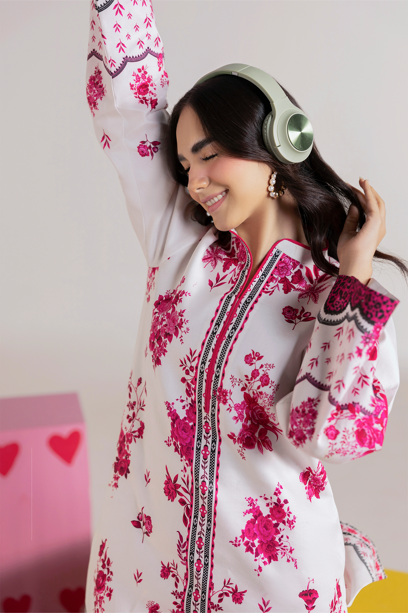 Raj Bari | Amal Summer Prints 2Pc Unstitched Cord | 01