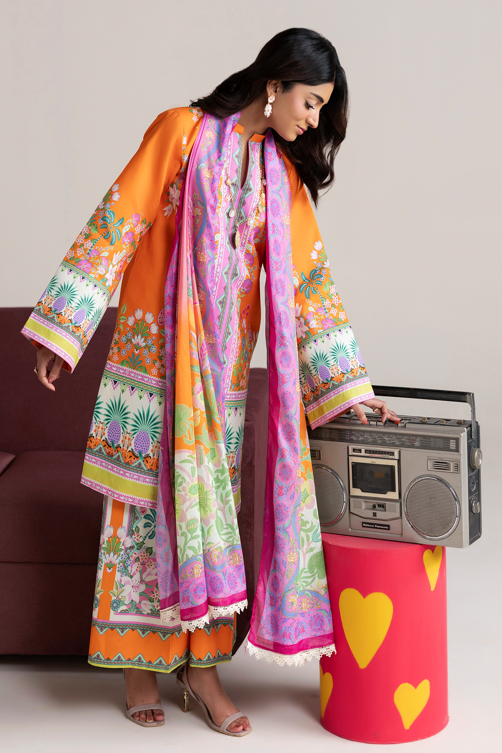 Raj bari | Amal Summer Prints 3Pc Unstitched | 07