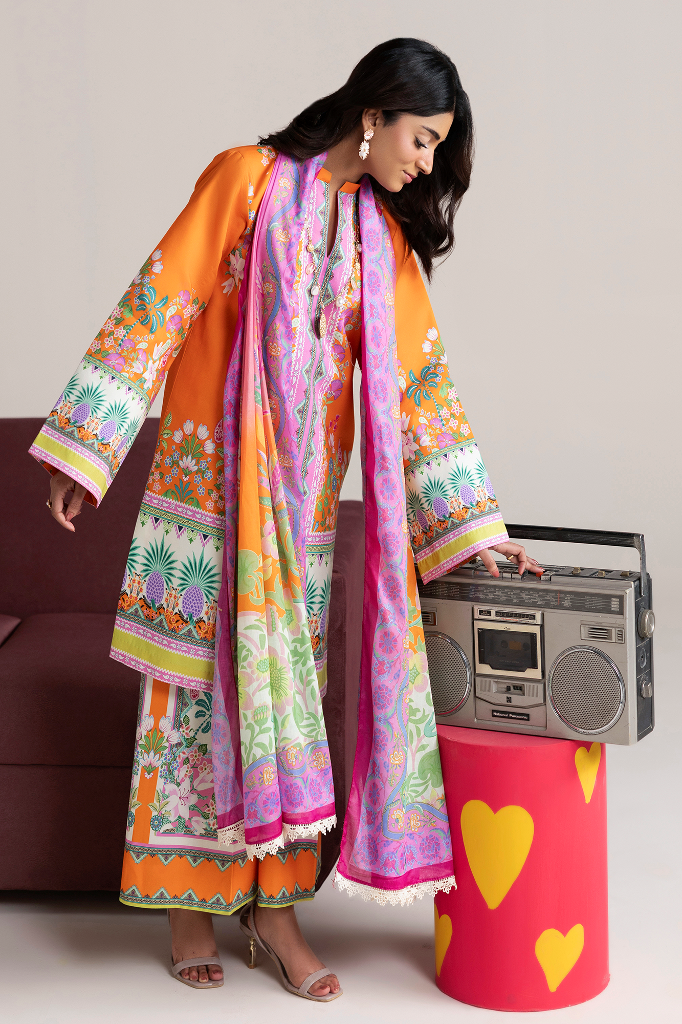 Raj bari | Amal Summer Prints 3Pc Unstitched | 07