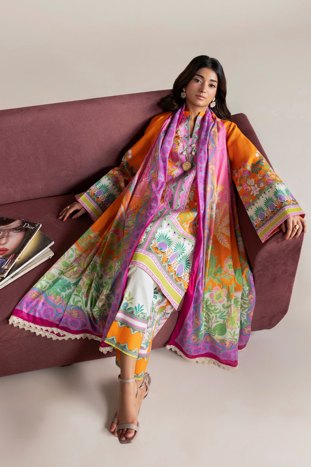 Raj bari | Amal Summer Prints 3Pc Unstitched | 07