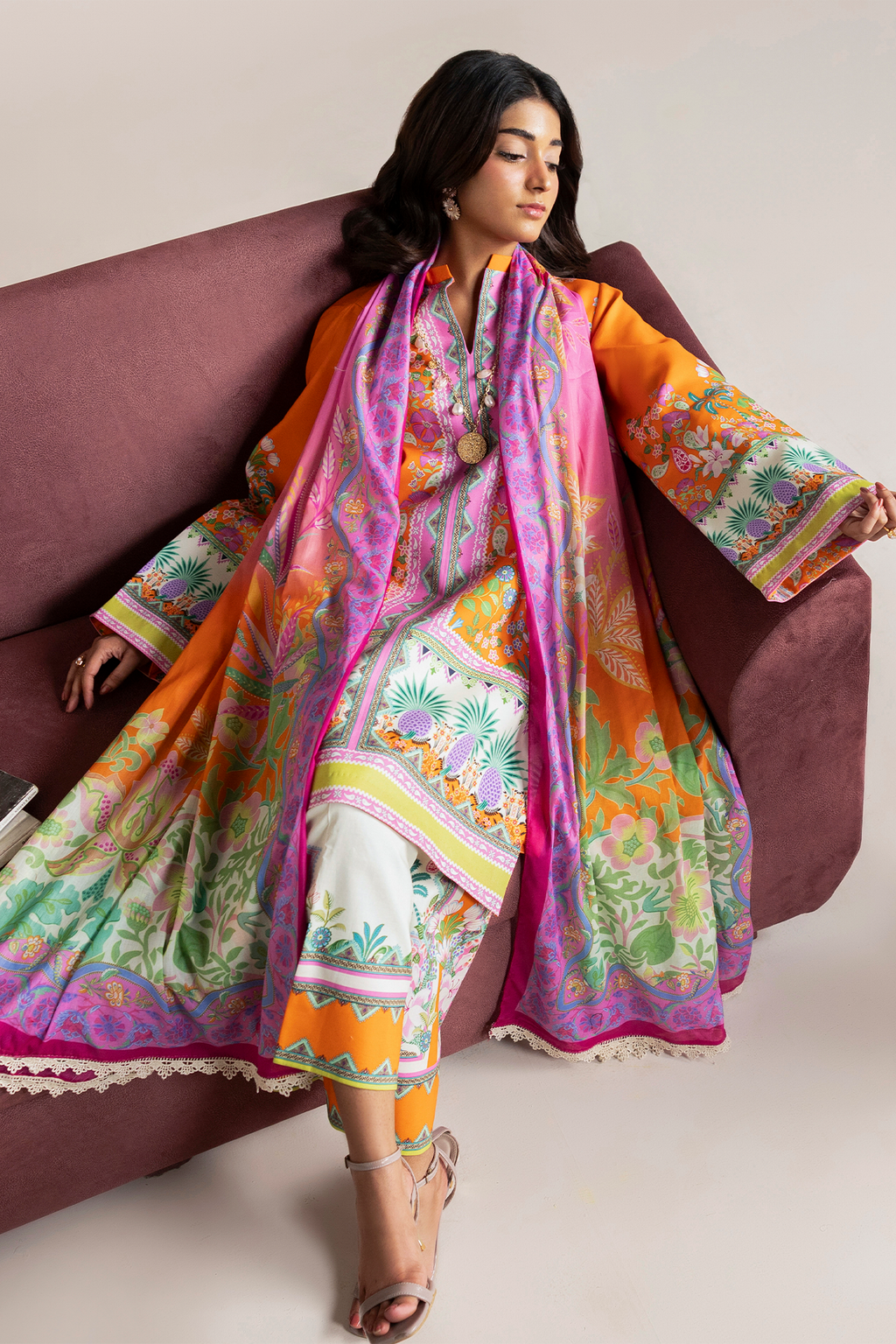 Raj bari | Amal Summer Prints 3Pc Unstitched | 07