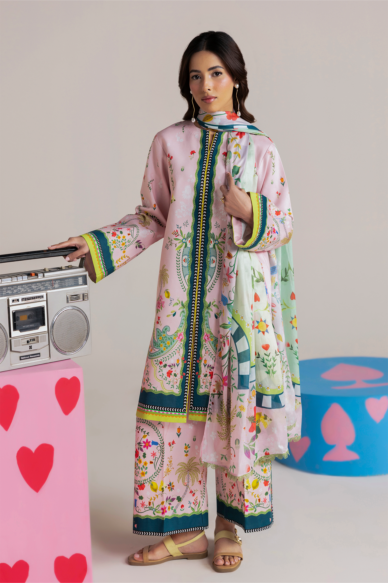 Raj bari | Amal Summer Prints 3Pc Unstitched | 10