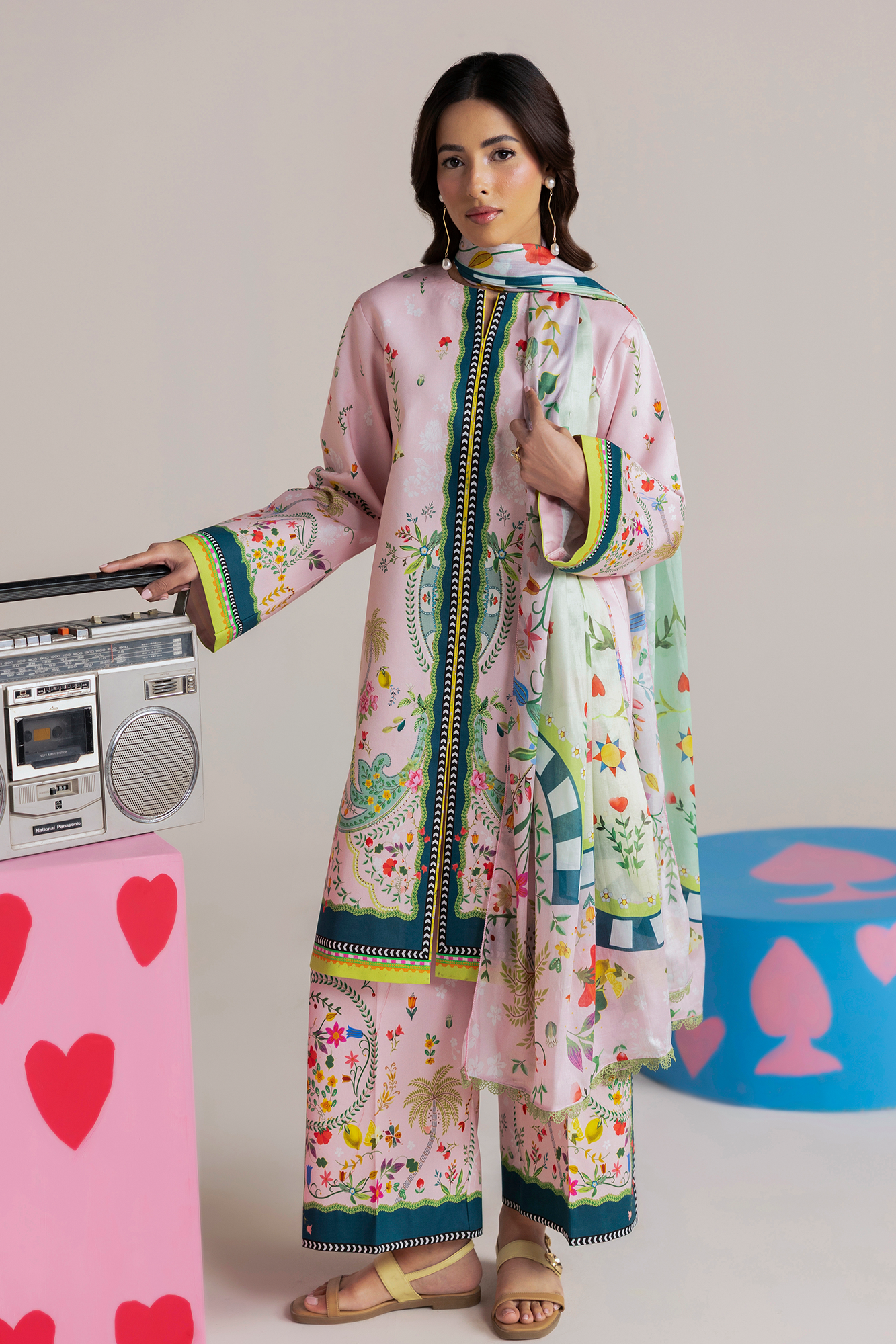 Raj bari | Amal Summer Prints 3Pc Unstitched | 10