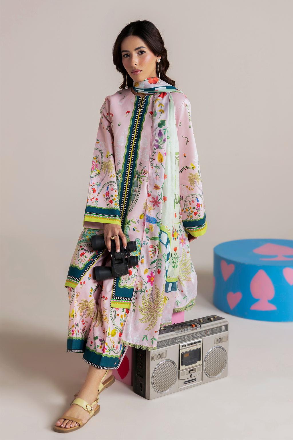 Raj bari | Amal Summer Prints 3Pc Unstitched | 10