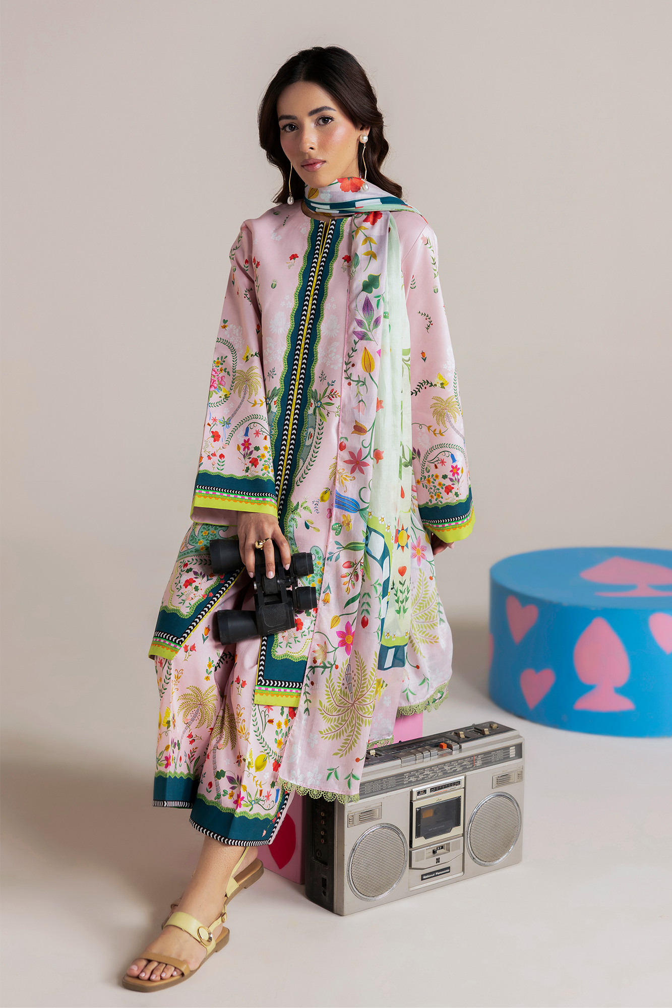 Raj bari | Amal Summer Prints 3Pc Unstitched | 10