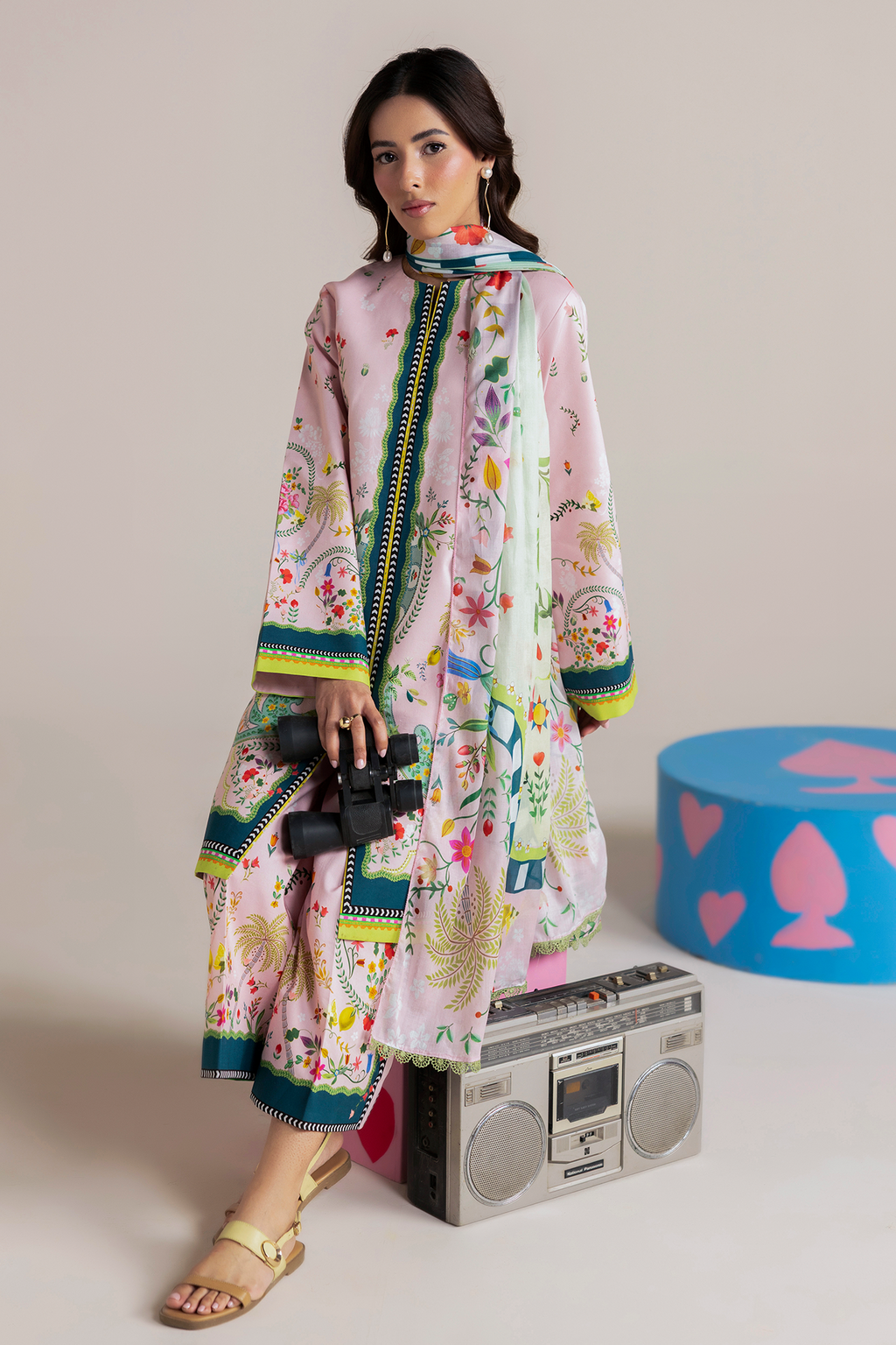 Raj bari | Amal Summer Prints 3Pc Unstitched | 10
