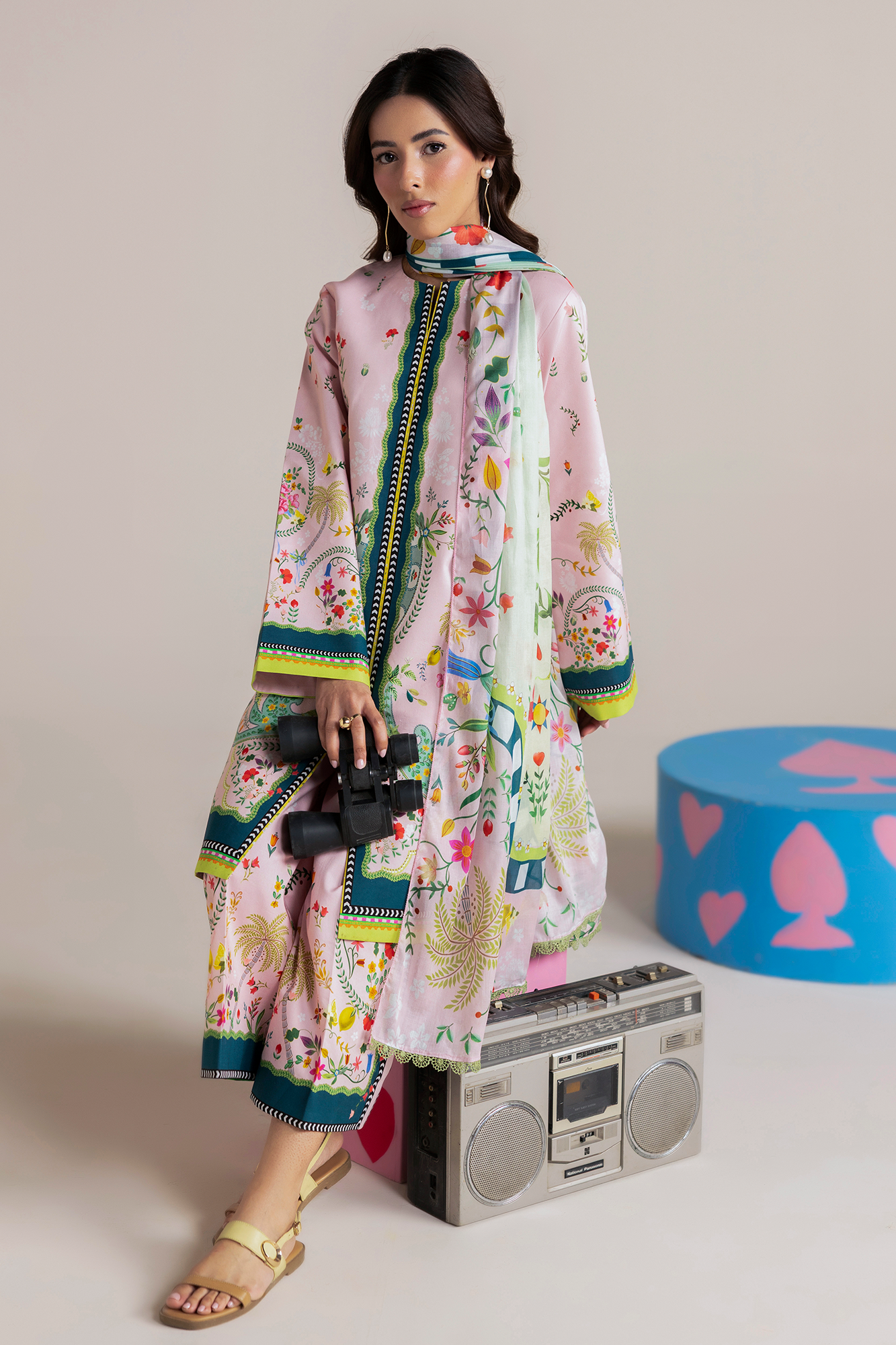 Raj bari | Amal Summer Prints 3Pc Unstitched | 10