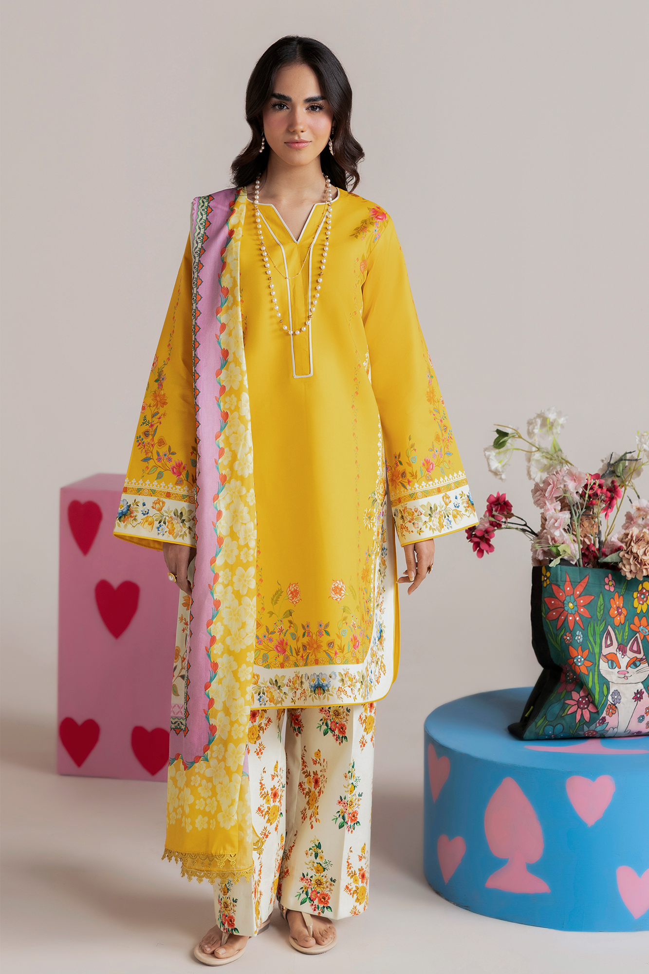 Raj bari | Amal Summer Prints 3Pc Unstitched | 05