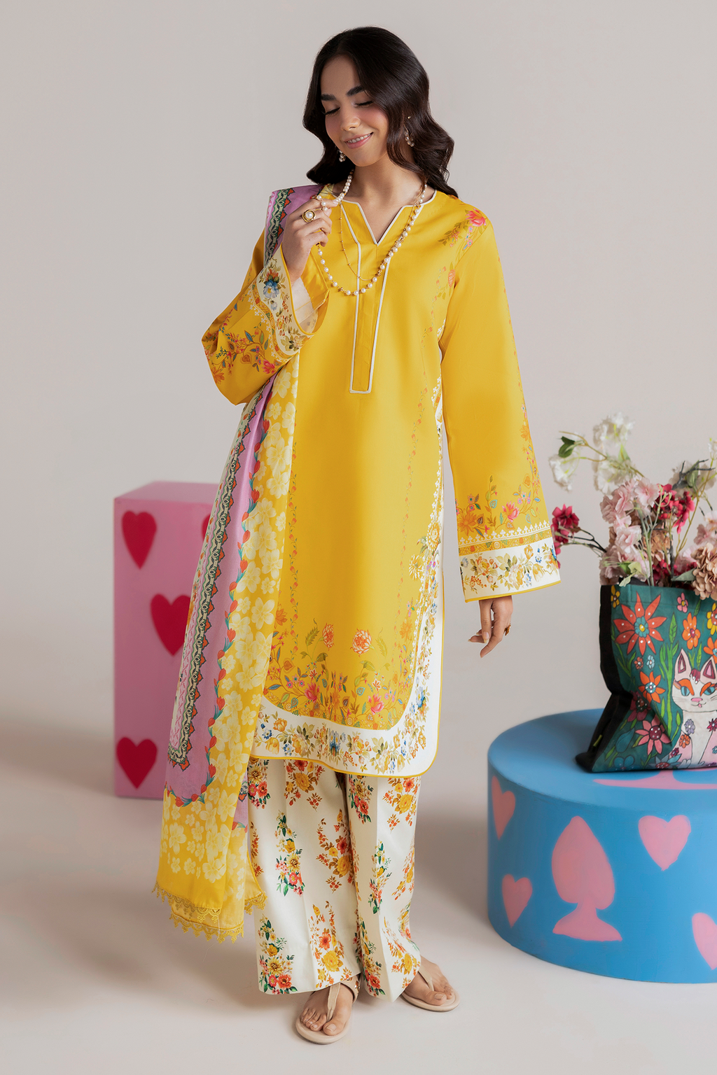 Raj bari | Amal Summer Prints 3Pc Unstitched | 05