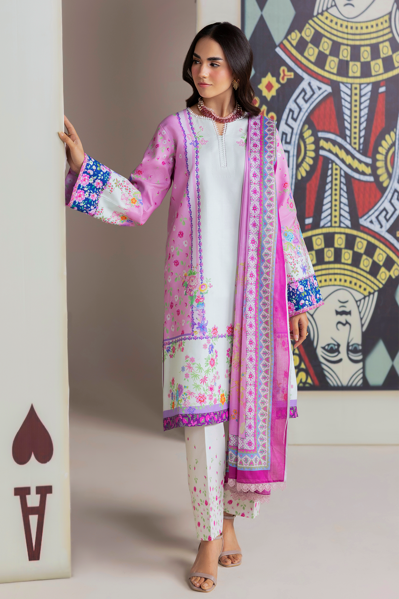 Raj bari | Amal Summer Prints 3Pc Unstitched | 14
