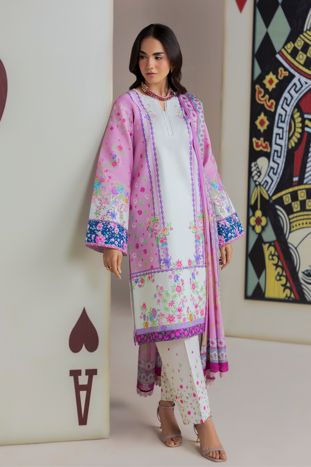 Raj bari | Amal Summer Prints 3Pc Unstitched | 14