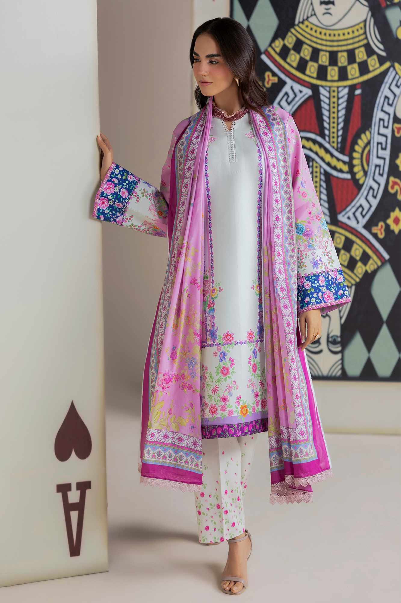 Raj bari | Amal Summer Prints 3Pc Unstitched | 14