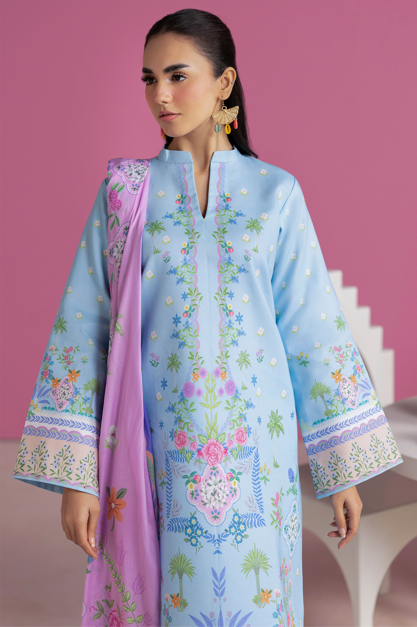 Raj bari | Amal Summer Prints 3Pc Unstitched | 11