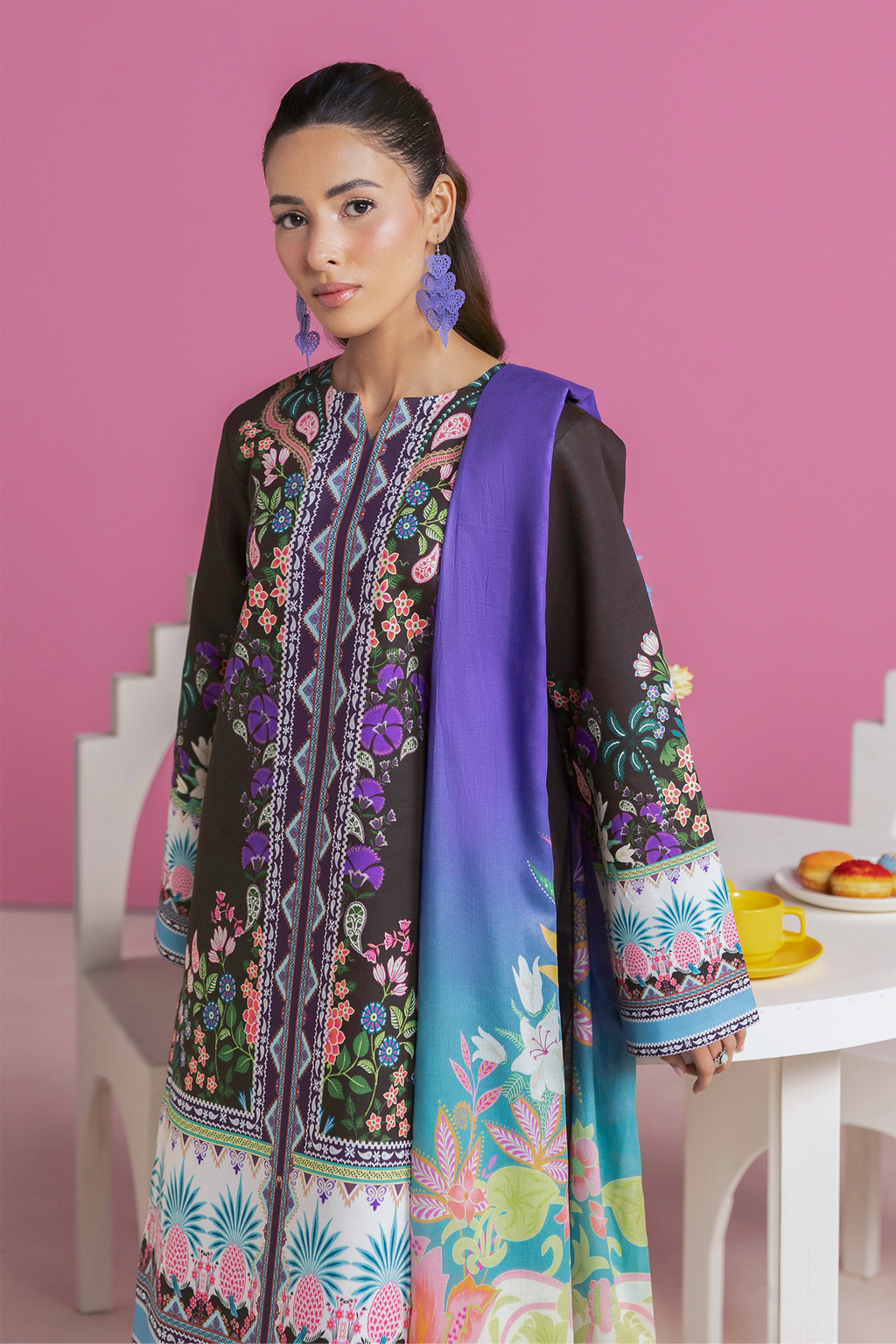 Raj bari | Amal Summer Prints 3Pc Unstitched | 12