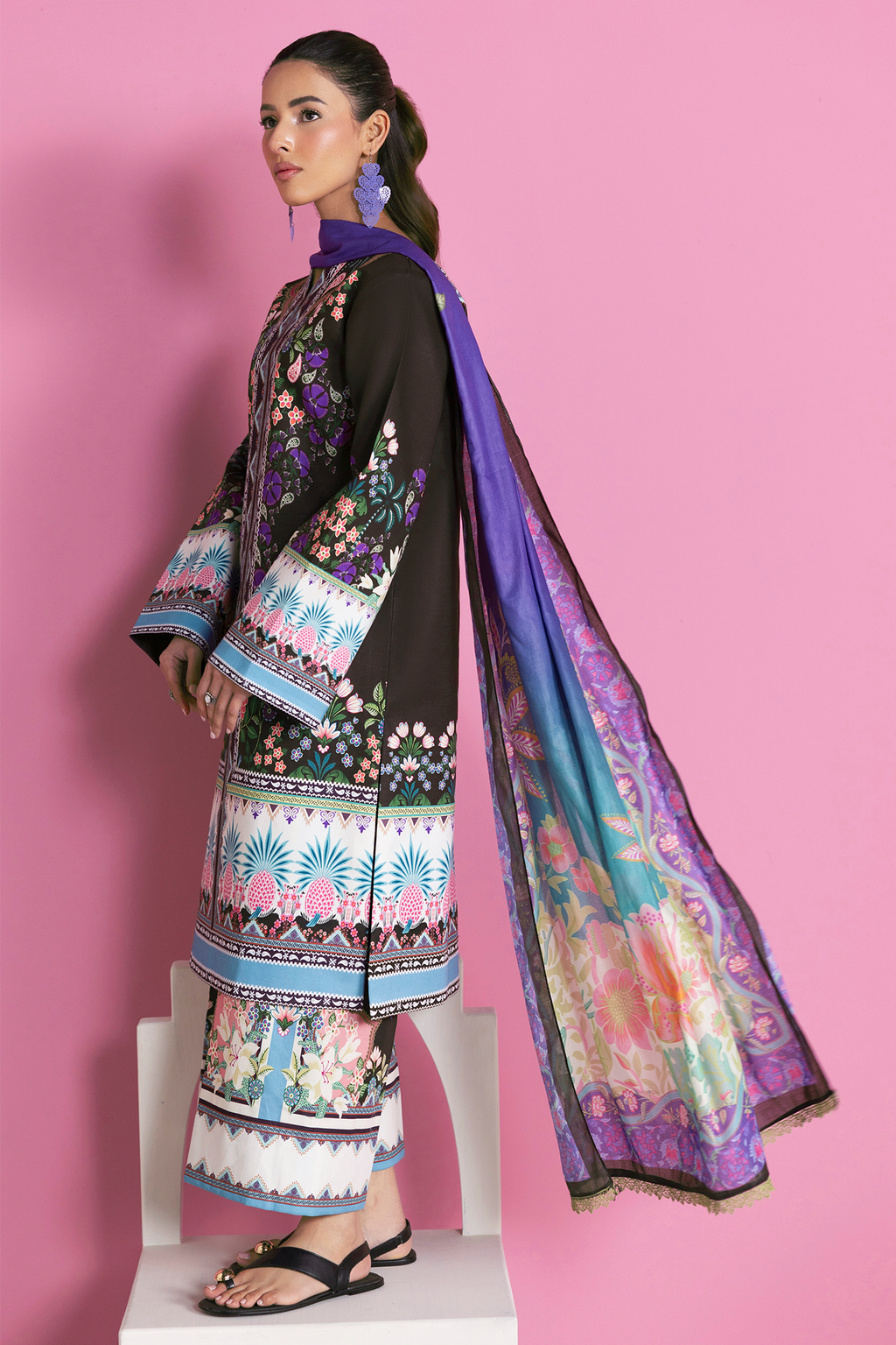 Raj bari | Amal Summer Prints 3Pc Unstitched | 12