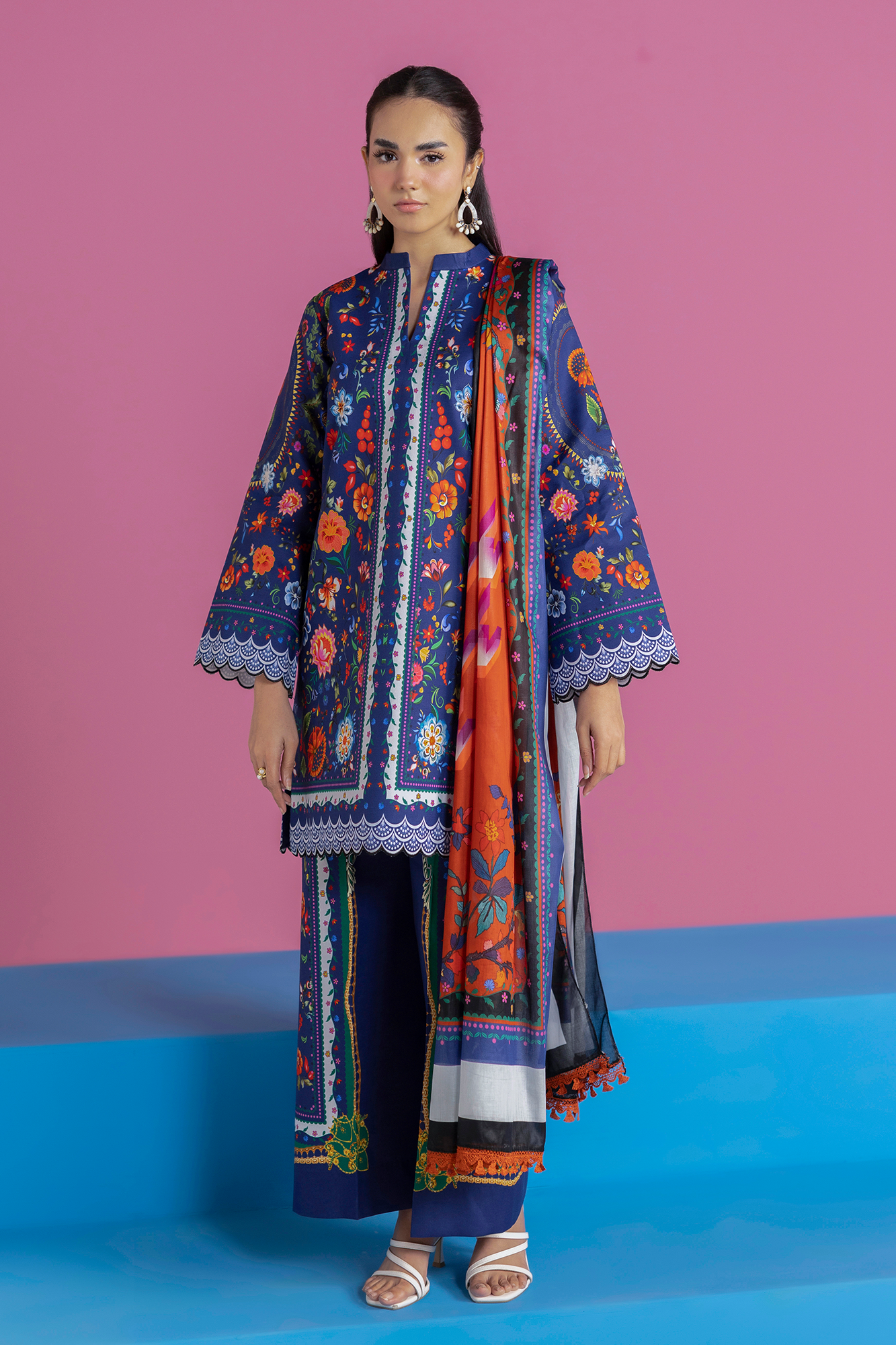 Raj bari | Amal Summer Prints 3Pc Unstitched | 15