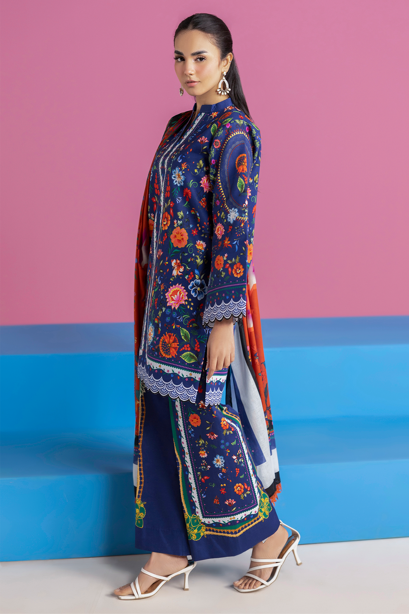 Raj bari | Amal Summer Prints 3Pc Unstitched | 15