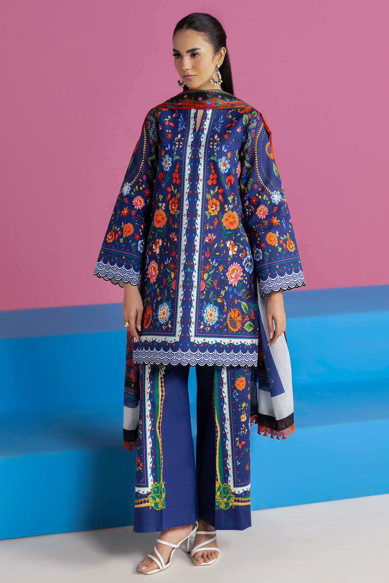 Raj bari | Amal Summer Prints 3Pc Unstitched | 15