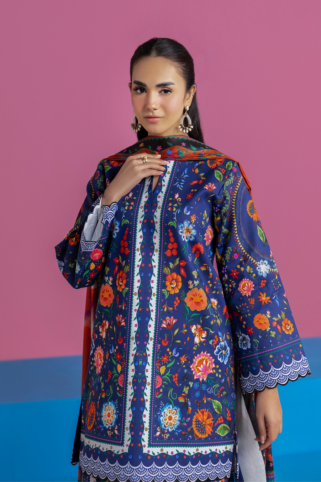 Raj bari | Amal Summer Prints 3Pc Unstitched | 15