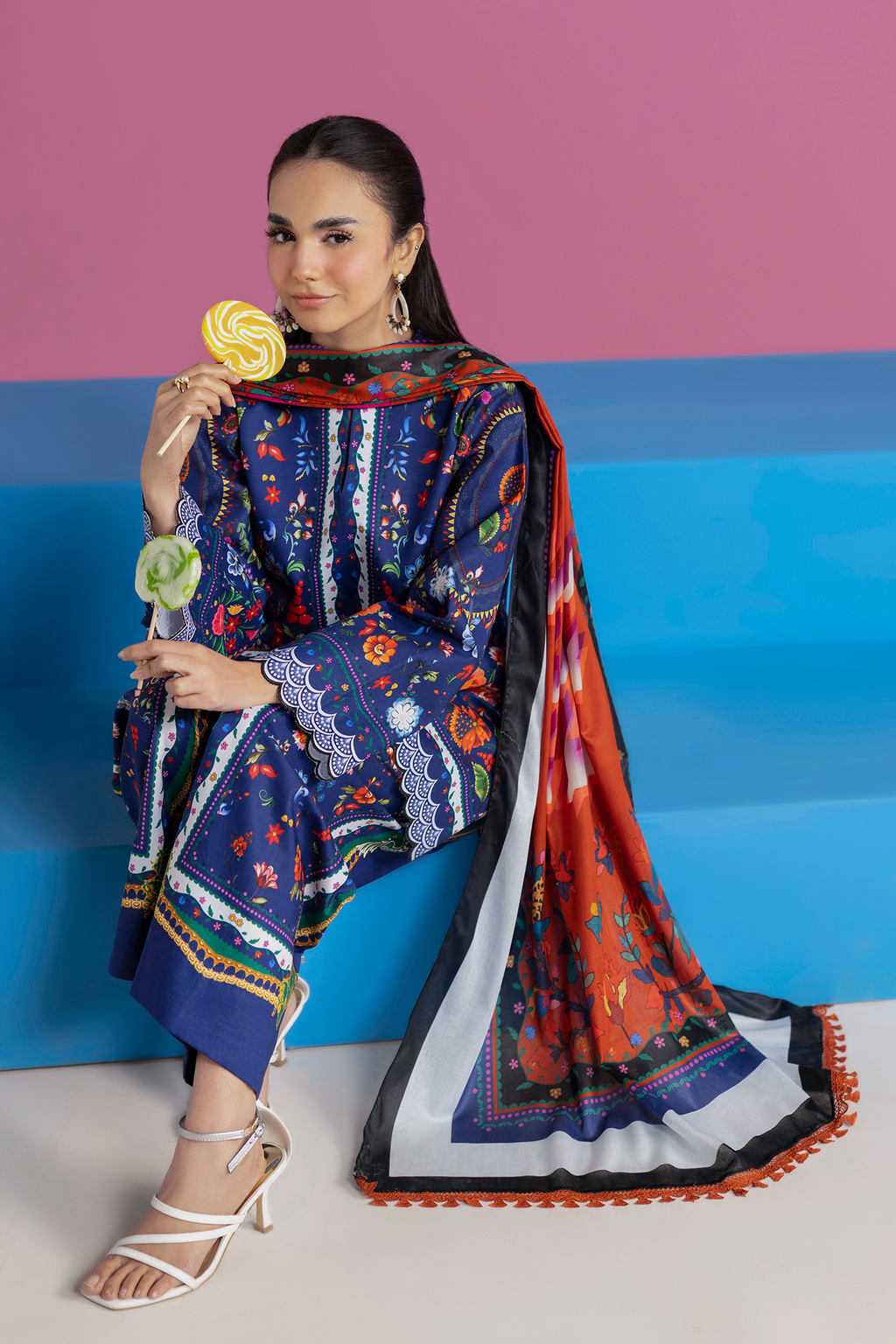 Raj bari | Amal Summer Prints 3Pc Unstitched | 15