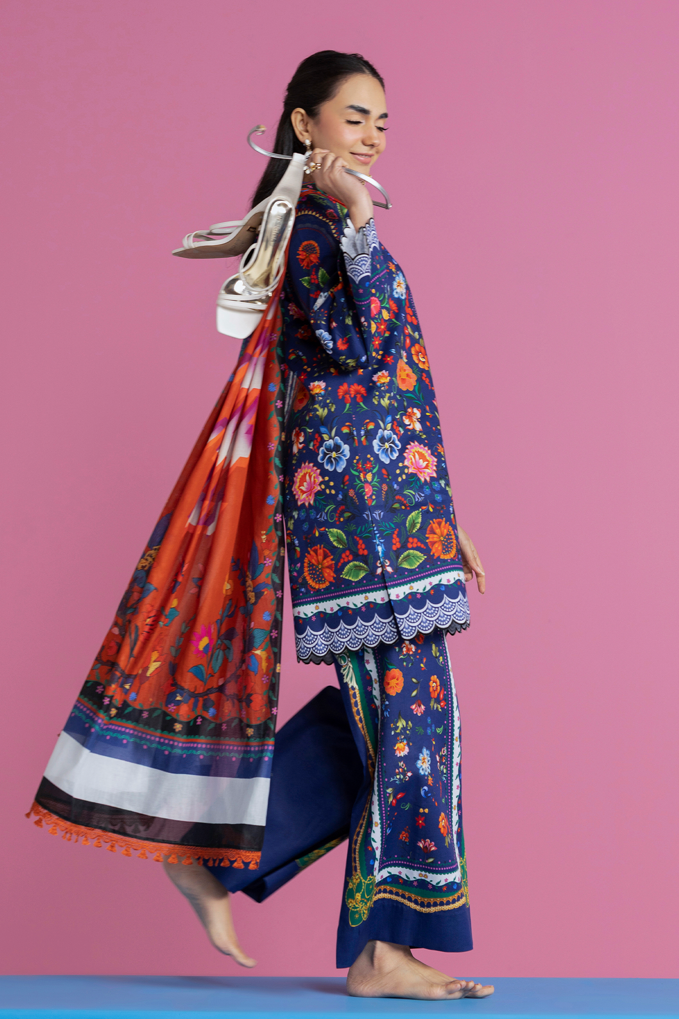 Raj bari | Amal Summer Prints 3Pc Unstitched | 15