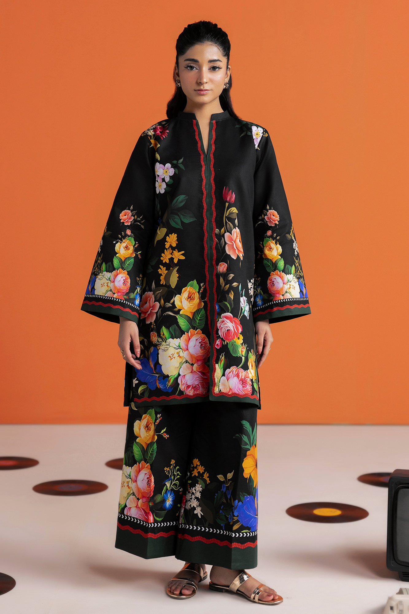 Raj Bari | Amal Summer Prints 2Pc Unstitched Cord | 02