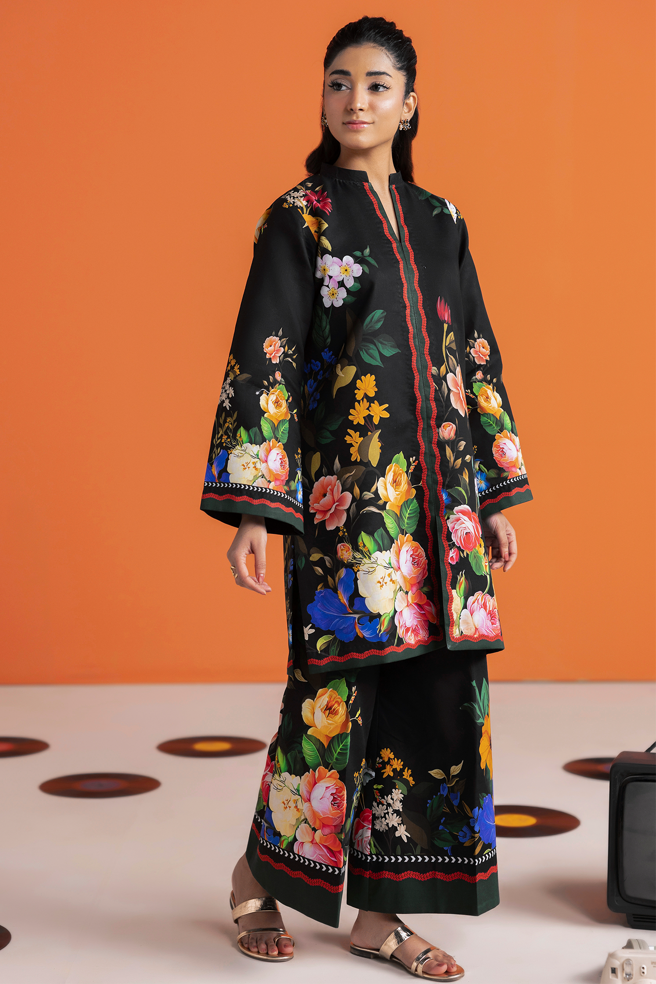Raj Bari | Amal Summer Prints 2Pc Unstitched Cord | 02