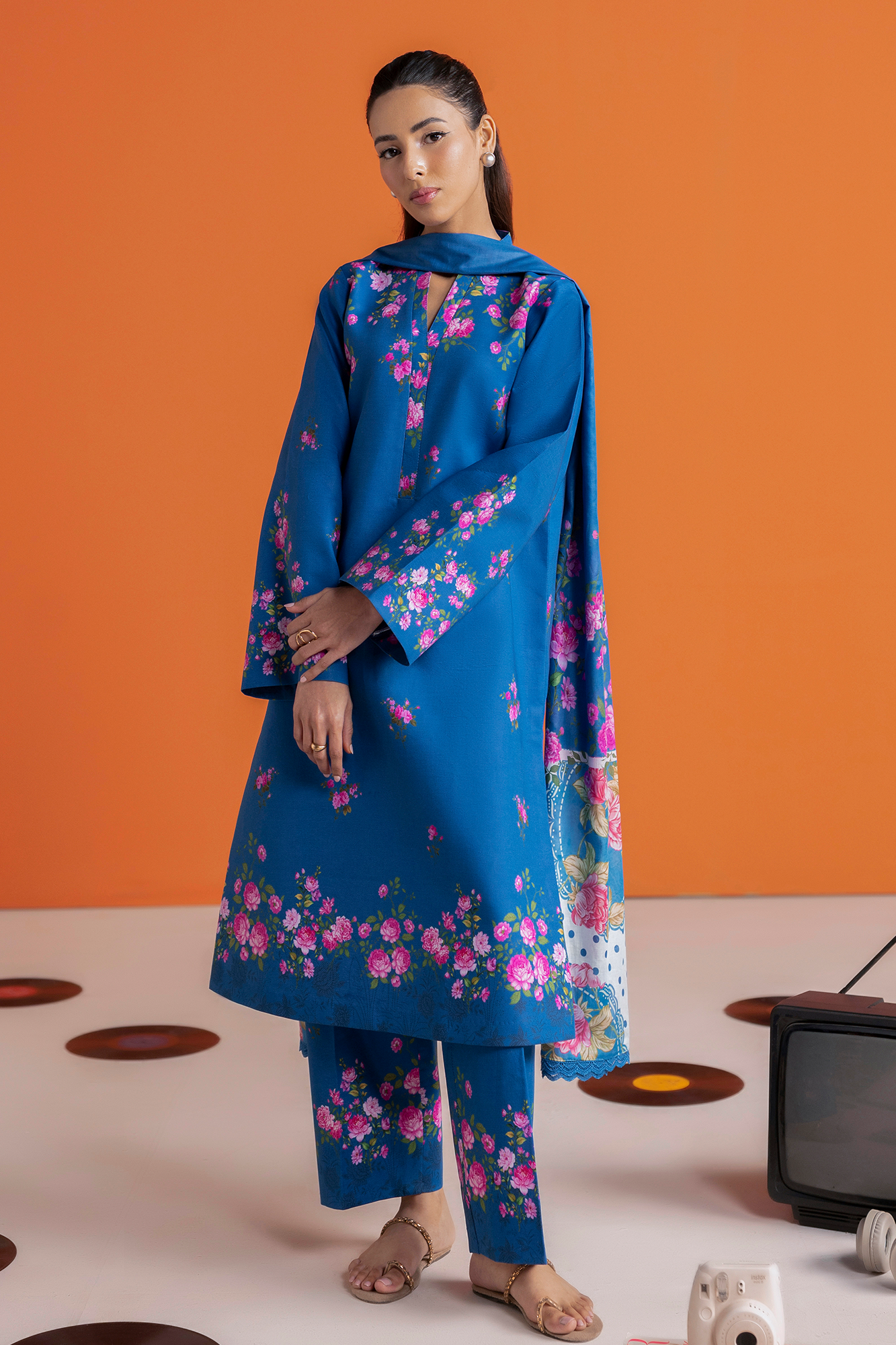 Raj bari | Amal Summer Prints 3Pc Unstitched | 09