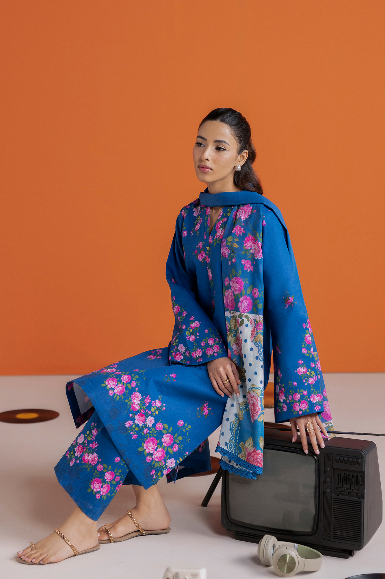 Raj bari | Amal Summer Prints 3Pc Unstitched | 09