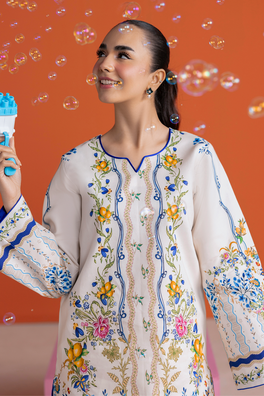 Raj bari | Amal Summer Prints 2Pc Unstitched Cord | 16